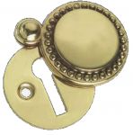 Solid brass, Georgian / Regency, Covered Key Escutcheon (PB542)